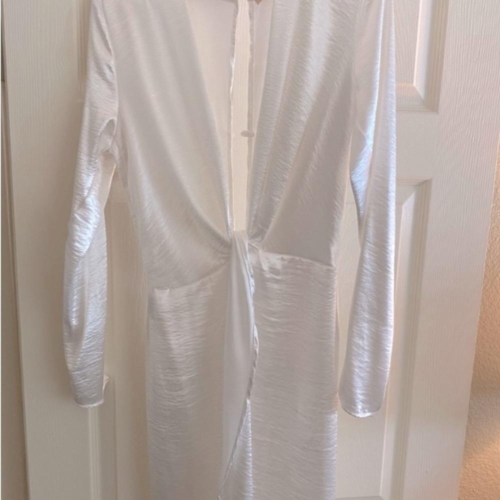 White Long Sleeve Dress 🤍